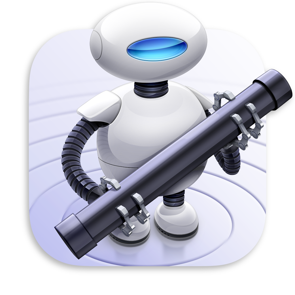 Automator robot in app's icon