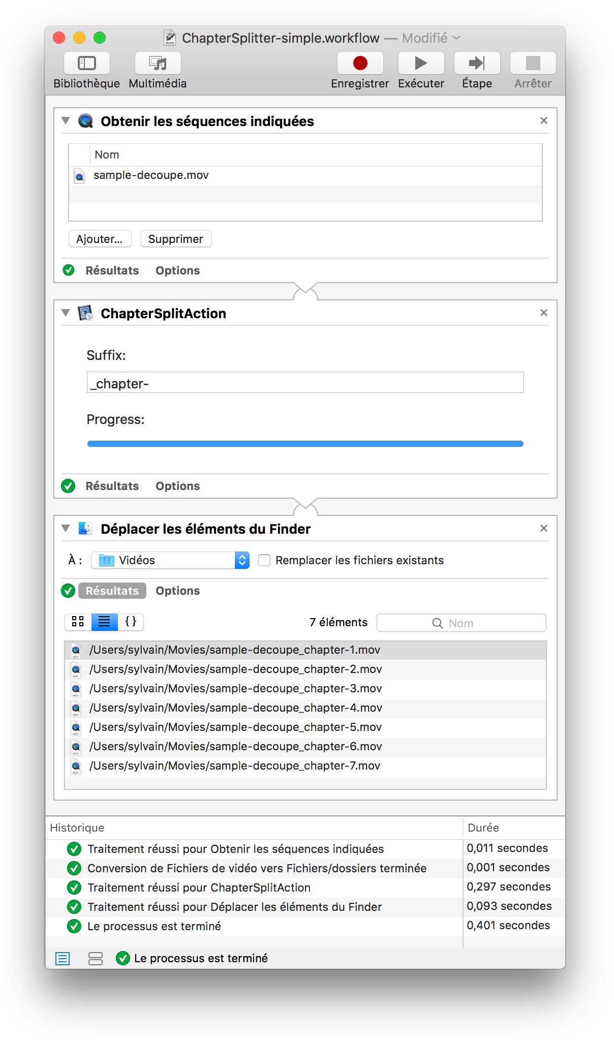 Une action Automator simple à configurer et à intéger à vos processus.